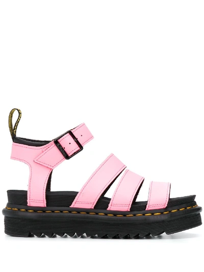 Dr. Martens' Blaire Sandals In Pink In Rosa