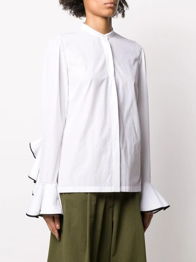 Dries Van Noten Women's White Cotton Shirt