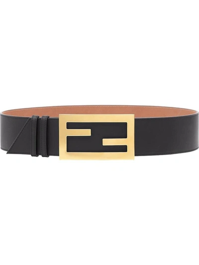 Fendi Leather Belts In Black