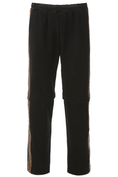 Fendi Joggers With Detachable Inserts In Black
