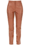 FENDI FENDI LEATHER TROUSERS