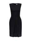 ALEXANDER MCQUEEN WOOL BLEND DRESS WITH PADDED STRAPS