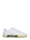 Msgm Oversized Sole Sneakers In White