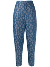 Forte Forte Printed Trousers In Blu