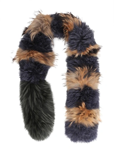 Mr & Mrs Italy Fur Collar In Multicolour