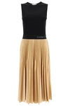 GIVENCHY GIVENCHY TWO-TONE PLEATED DRESS