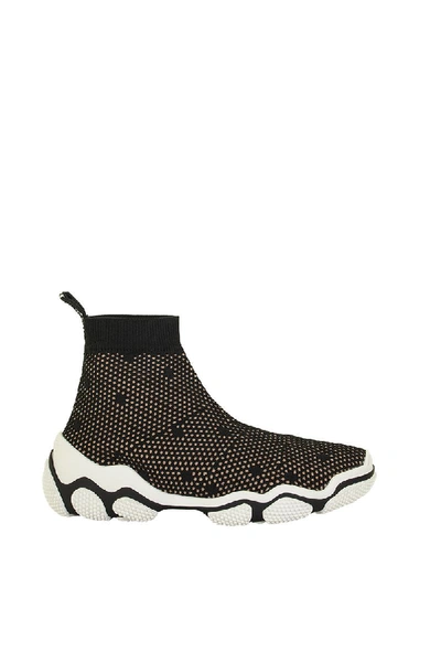 Red Valentino Sneakers In Black Tech/synthetic