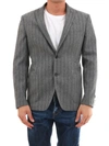 Tonello Gray Wool Jacket In Grey