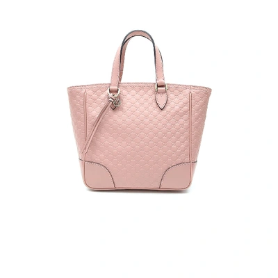 Gucci Ssima Pink Leather Shoulder Bag In Rosso