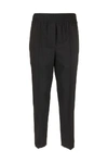 Brunello Cucinelli High-rise Straight Cropped Stretch-cotton Trousers In Black