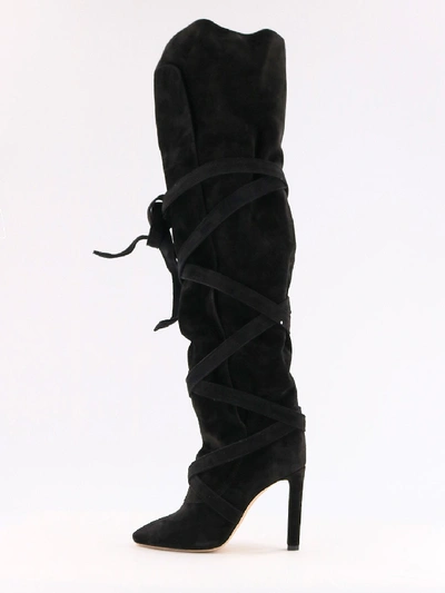 Saint Laurent Hight Boot Meurice In Black