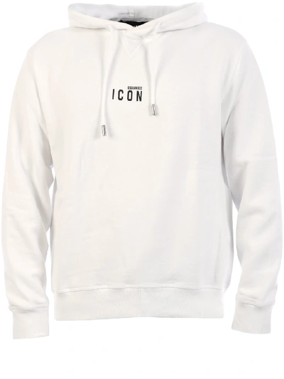 Dsquared2 Sweatshirt In White With Icon Logo Print