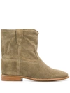 Isabel Marant Crisi Suede Ankle Boots In Tortora