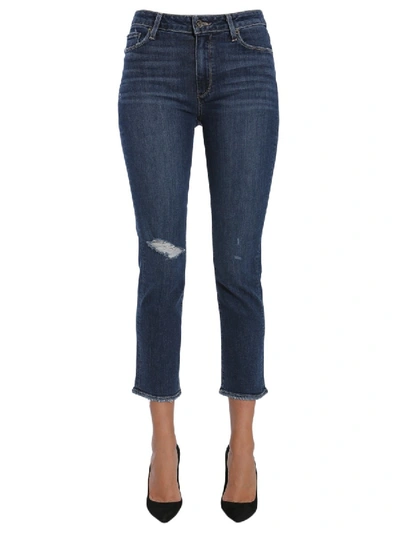 Paige Jacqueline Straight Jeans In Blue