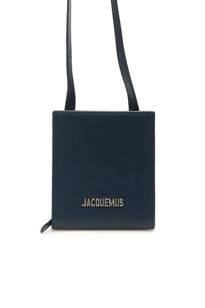 Jacquemus Le Gadjo Neck Wallet In Blue