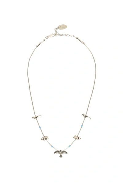 Jessie Western Silver Bird Power Animal Necklace Os