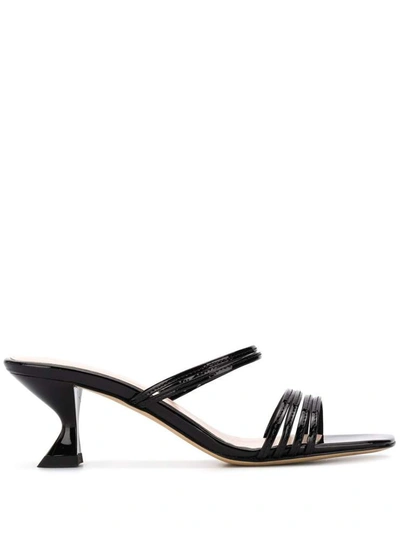 Kalda 45mm Patent Leather Sandals In Black