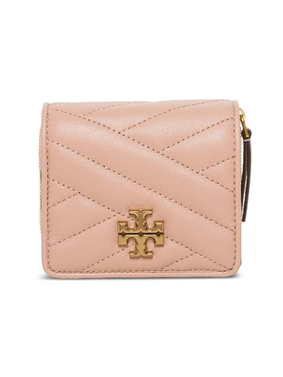 Tory Burch Kira Chevron Continental Wallet In Beige