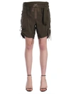 SAINT LAURENT LACED MILITARY SHORTS