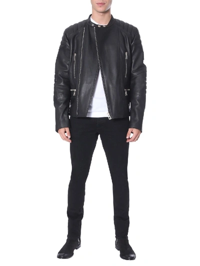 Belstaff Sidney Leather Jacket In Black