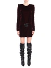 SAINT LAURENT LONG-SLEEVED MINIDRESS