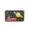 DOLCE & GABBANA LOVE BLACK LEATHER CLUTCH