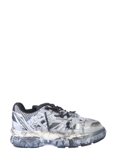 Maison Margiela Low Fusion Trainer In Silver