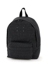 MAISON MARGIELA MAISON MARGIELA CANVAS BACKPACK WITH LOGO EMBROIDERY