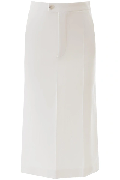 Maison Margiela Midi Skirt In White