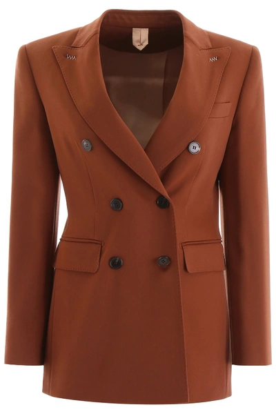 Max Mara Mentana Wool Blazer In Paprika