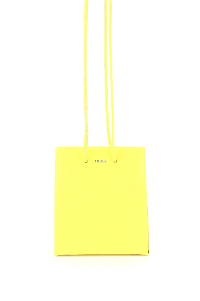 Medea Short Long Crossbody Bag In Safety Yellow