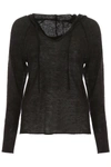 MES DEMOISELLES MES DEMOISELLES SHOSHANA KNIT HOODIE