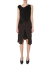 Bottega Veneta Midi Dress In Brown