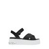 Miu Miu Crystal-embellished Satin Platform Sandals In Nero