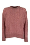 AGNONA AGNONA MIXED POINTS CREW NECK CASHMERE AND SILK