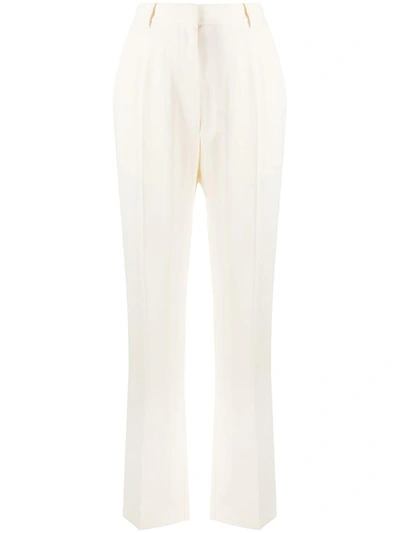 Mm6 Maison Margiela Trousers In Bianco