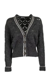 BRUNELLO CUCINELLI BRUNELLO CUCINELLI MOHAIR AND WOOL BLEND CARDIGAN ANTHRACITE