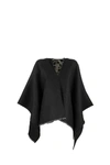 BURBERRY BURBERRY MONOGRAM WOOL JACQUARD CAPE