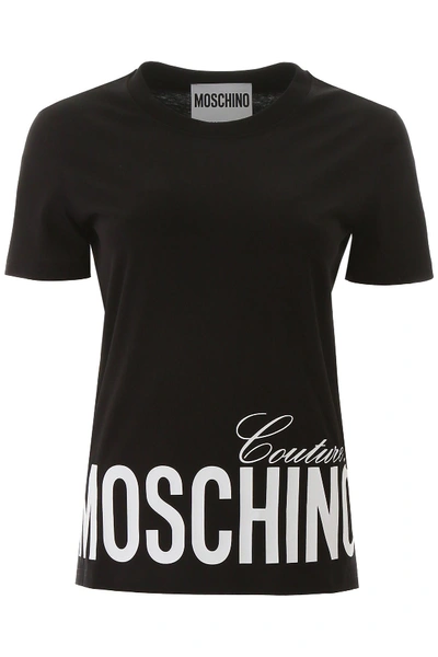 Moschino Couture T-shirt In Black