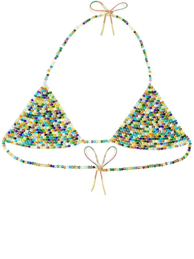 Alanui Multicolor Beads Bra