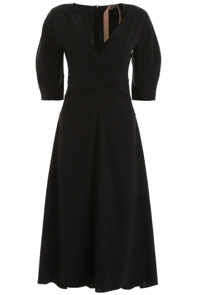N°21 N.21 Draped Dress In Black