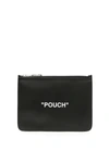 OFF-WHITE OFF-WHITE QUOTE FLAT POUCH