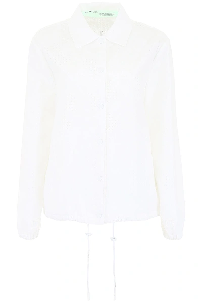 Off-white Sangallo Coach Jacket In White