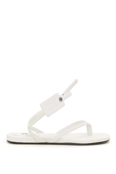 Off-white Thong Flat Sandals In White