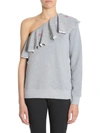 MSGM ONE-SHOULDER SWEATSHIRT