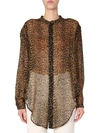 Saint Laurent Oversize Fit Shirt In Animalier