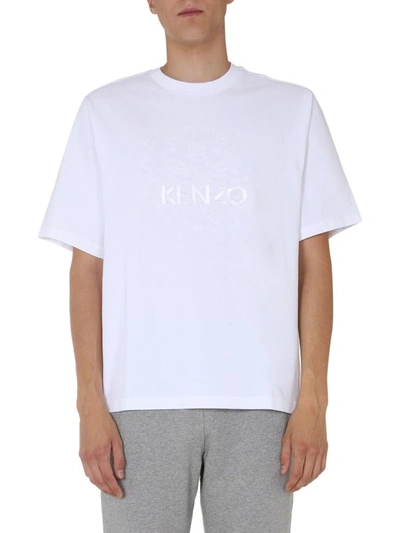 Kenzo Men's Embossed Tiger T-shirt In Light Beige
