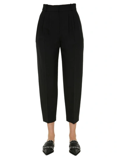 Alexander Mcqueen Trousers With Pinces In Black