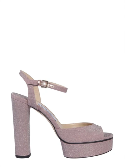 Jimmy Choo Peachy Sandals In Light Pink