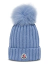 MONCLER POM POM HAT WITH LOGO